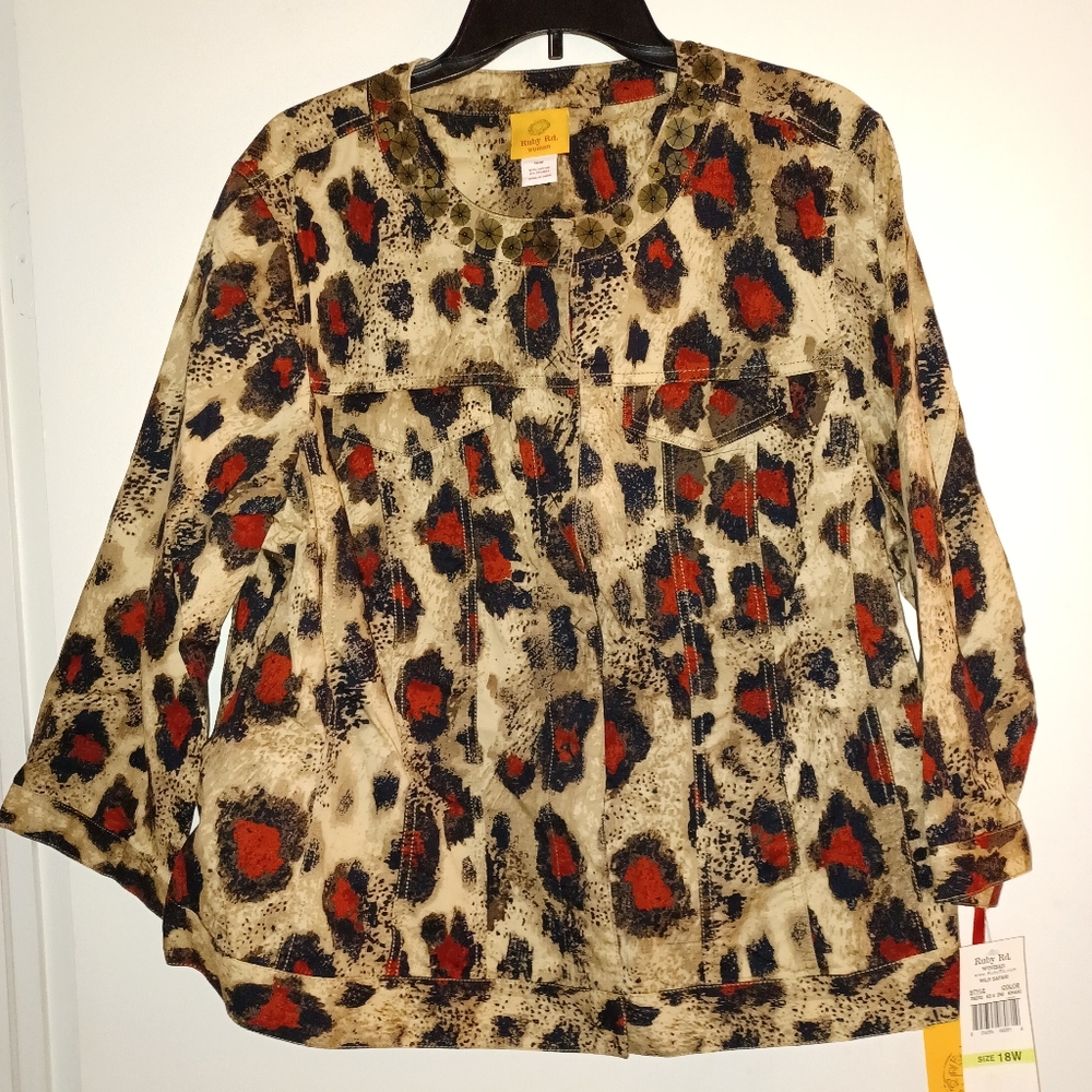 New With Tags Ruby Rd. Women's Lightweight Jacket.   Size 18